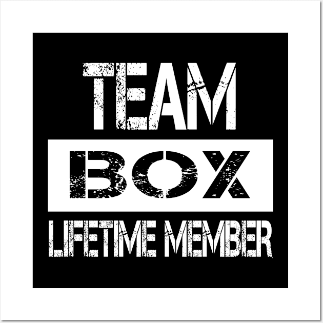 Box Name - Team Box Lifetime Member Wall Art by SaundersKini